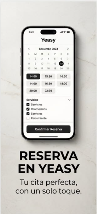 Reserva la sesión en Yeasy